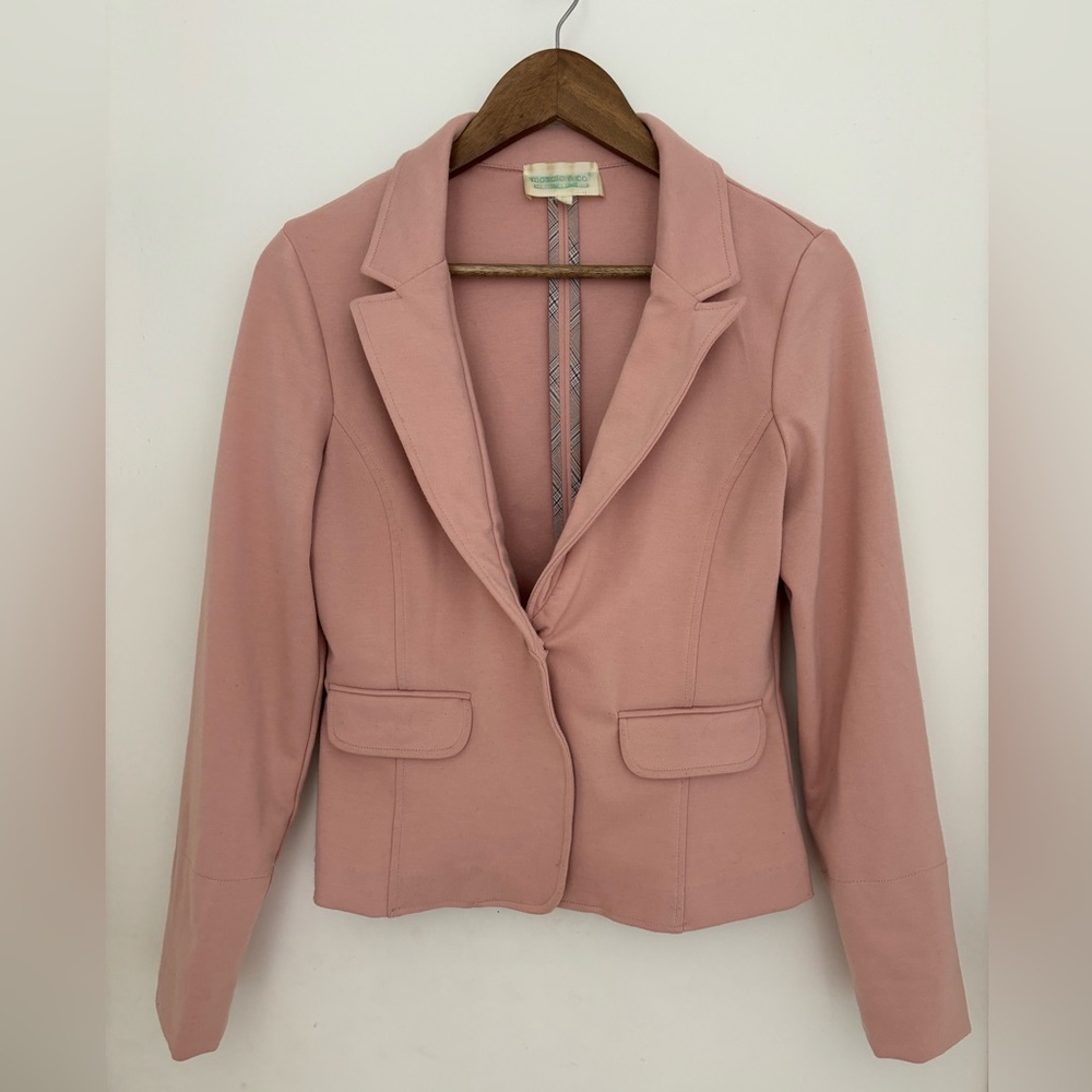 Mosaic & Co Fitted Blush Blazer - Size M (fits like Small)